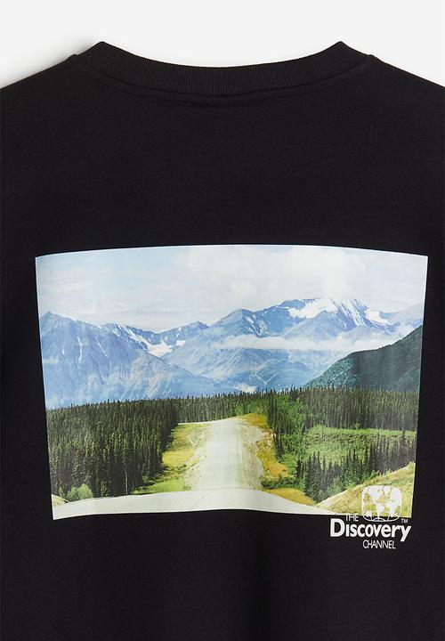 H&M - Loose fit sweatshirt - black the discovery channel 