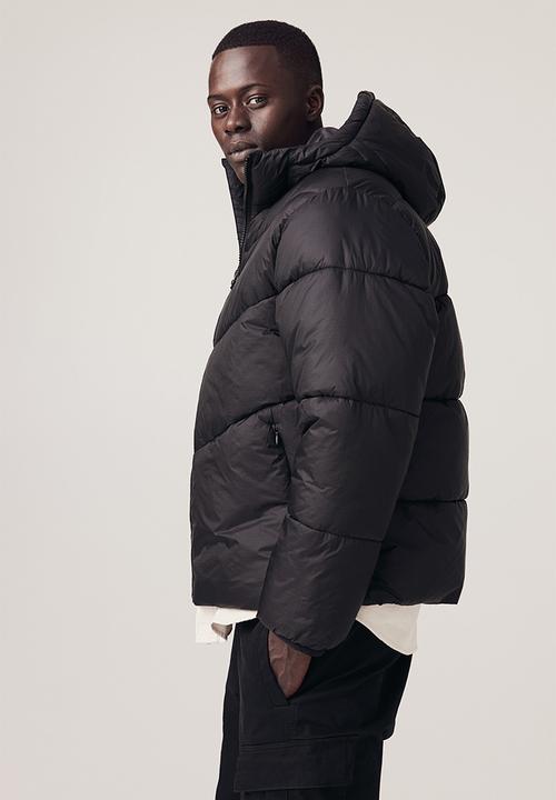 H&M - Loose fit water-repellent puffer jacket - black