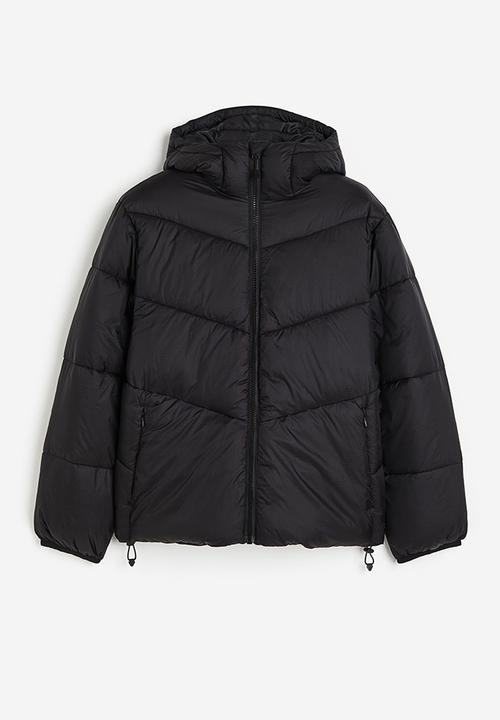 H&M - Loose fit water-repellent puffer jacket - black