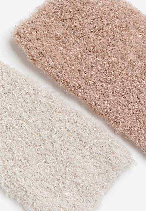 H&M - 2-Pack socks - beige & light beige