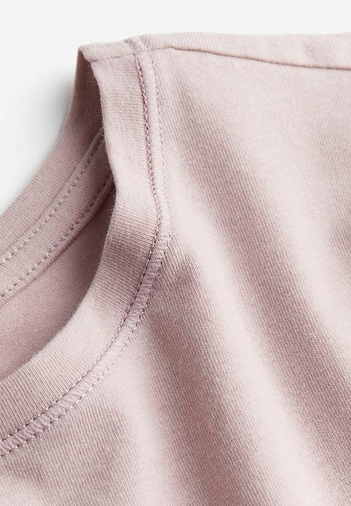 H&M - Fitted T-shirt - dusty pink