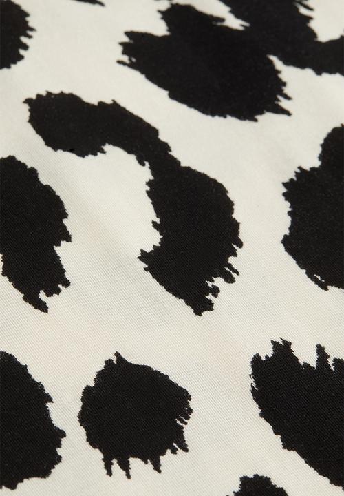 H&M - Polo-neck top - cream leopard print