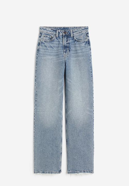 H&M - Wide ultra high jeans - denim blue