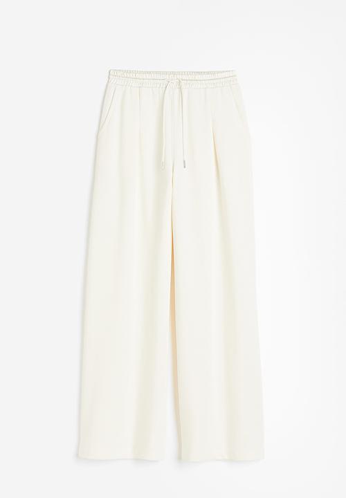 H&M - Pleat-detail joggers - cream