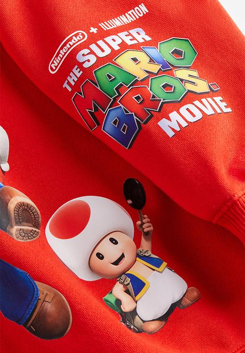 H&M - Printed hoodie - red super mario