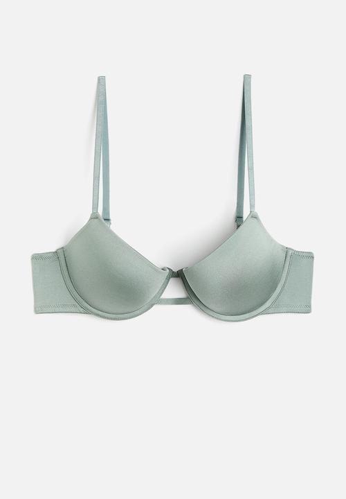 H&M - Microfibre push-up bra - green