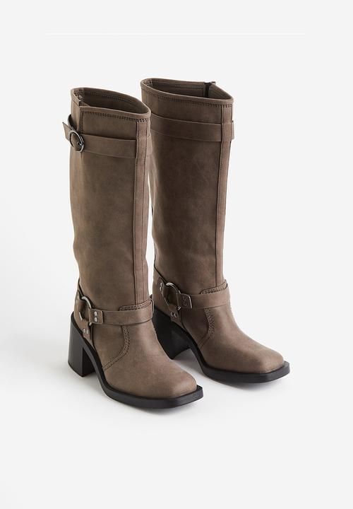 H&M - Biker boots - beige