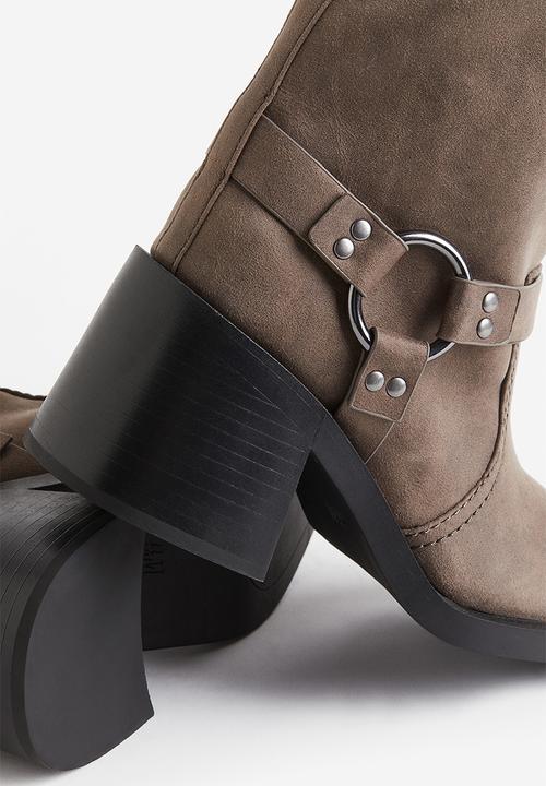 H&M - Biker boots - beige