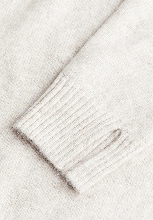 H&M - Turtleneck dress - light beige marl
