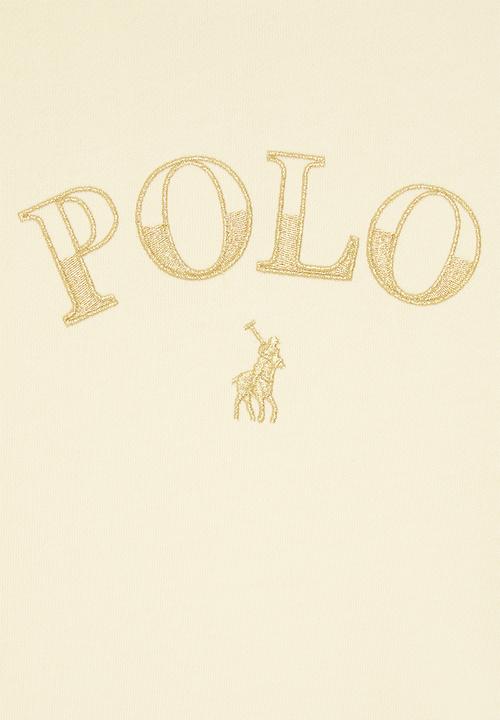 POLO - Girls daniella knit panel sweater - stone