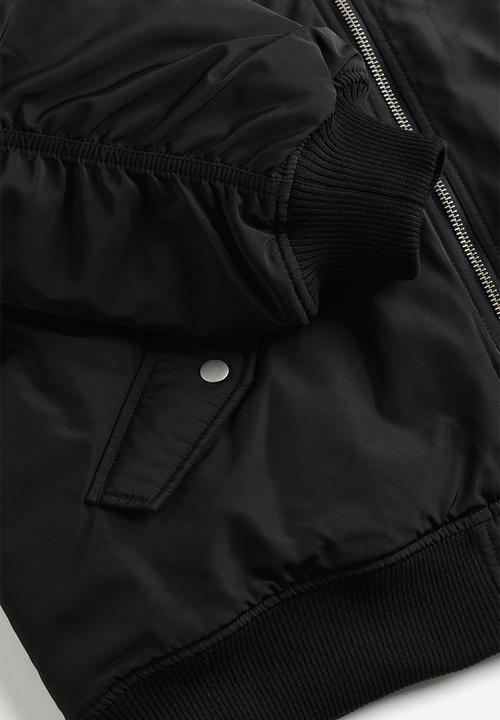 H&M - Oversized bomber jacket - black