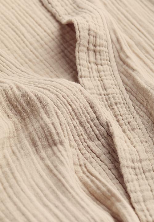 H&M - Muslin dressing gown - beige