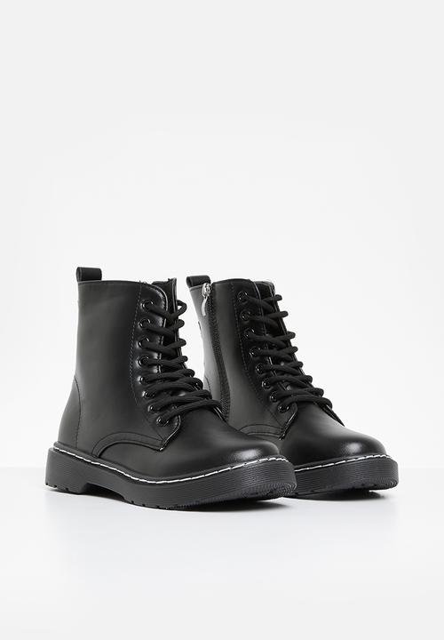 Pop Candy - Lace up boots - black