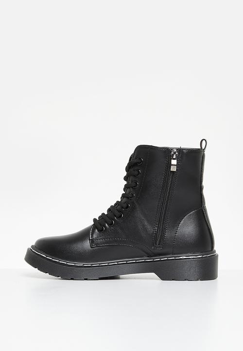 Pop Candy - Lace up boots - black