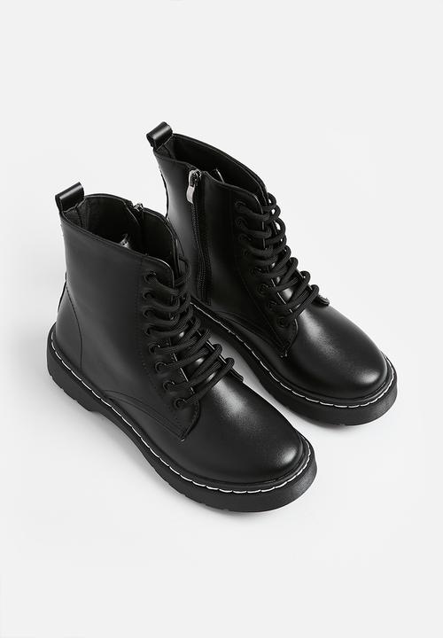 Pop Candy - Lace up boots - black