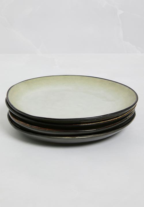 Sixth Floor - Moon side plate set of 4 - brown