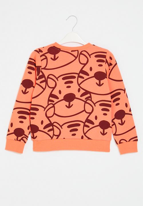 Pop Candy - Printed sweat top - orange