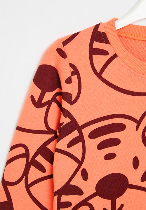 Pop Candy - Printed sweat top - orange