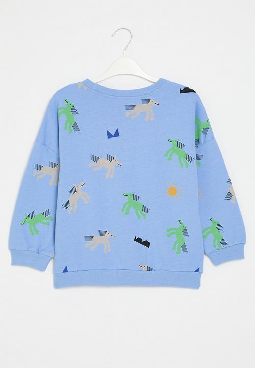 Pop Candy - Printed sweat top-blue
