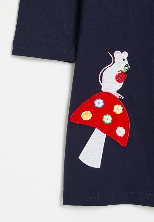 Pop Candy - Printed dress - navy
