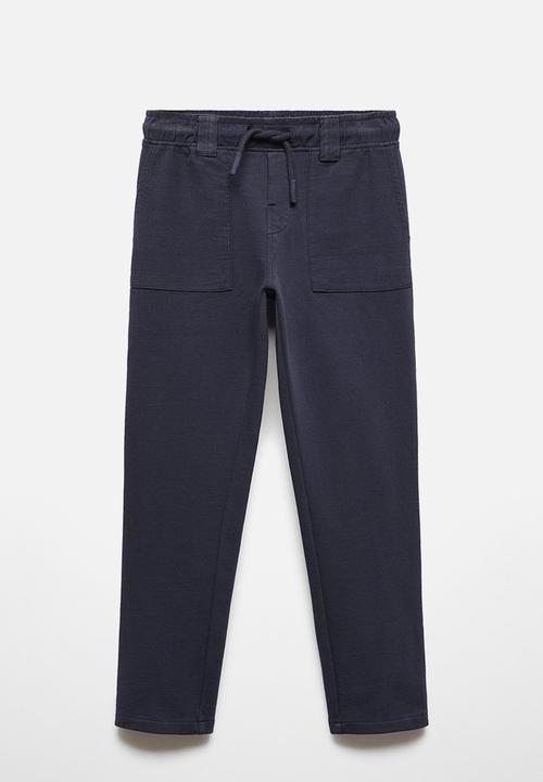 MANGO - Trousers manacor - navy