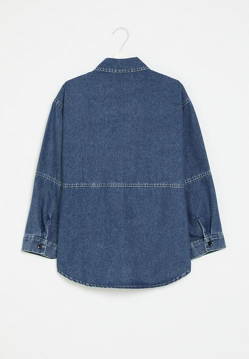 Pop Candy - Denim overshirt - blue