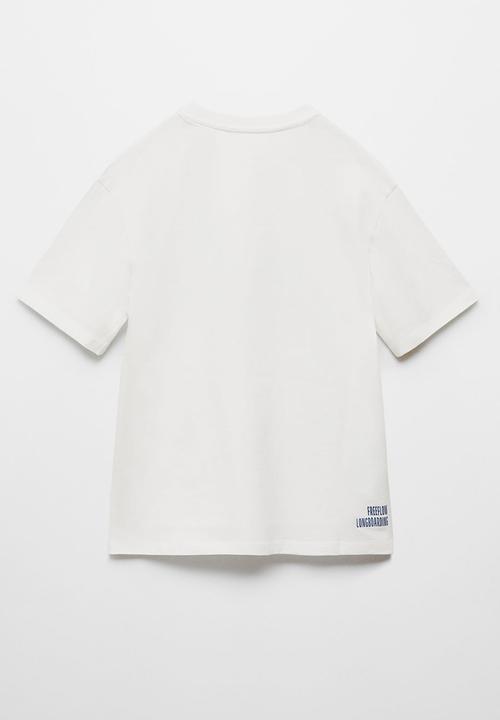MANGO - T-shirt board - offwhite