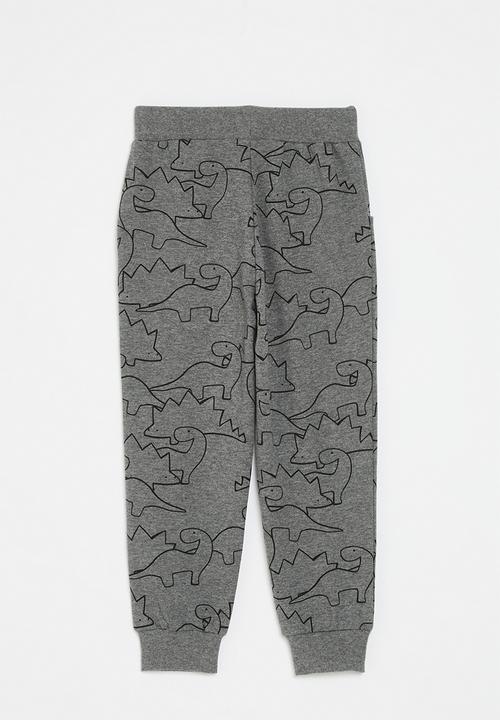 Pop Candy - Dino print sweat pants - grey