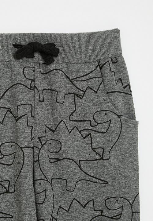 Pop Candy - Dino print sweat pants - grey