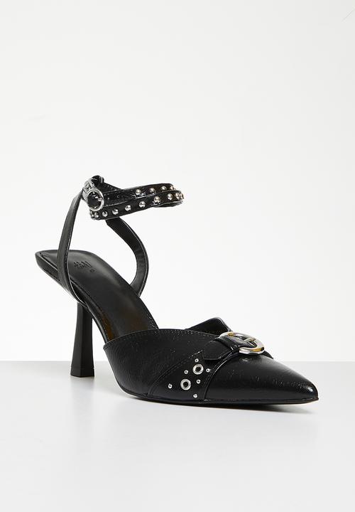 H&M - Stud-detail slingbacks - black