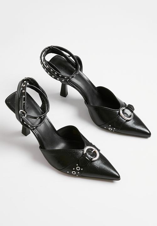 H&M - Stud-detail slingbacks - black