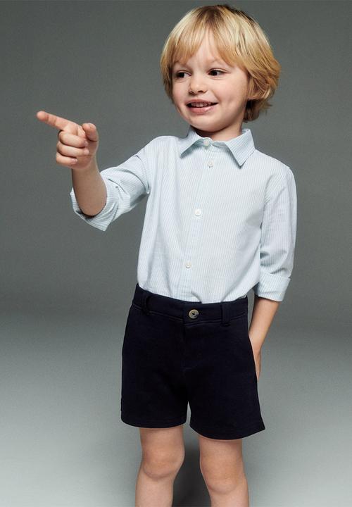 MANGO - Bermuda shorts berchi - navy