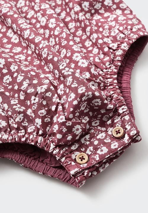 MANGO - Romper suit windsor - bordeaux