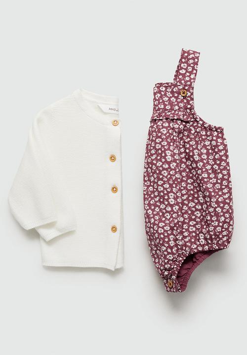 MANGO - Romper suit windsor - bordeaux