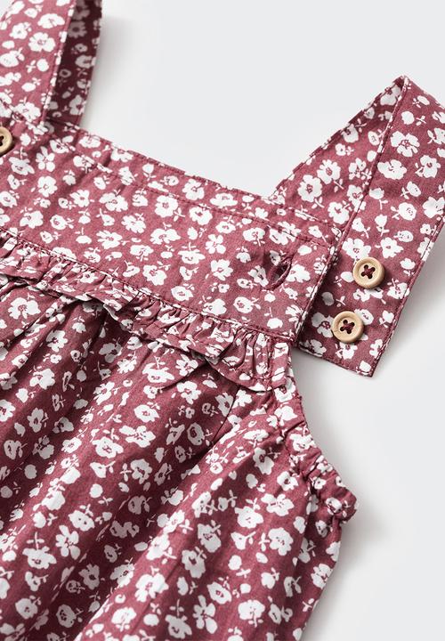 MANGO - Romper suit windsor - bordeaux