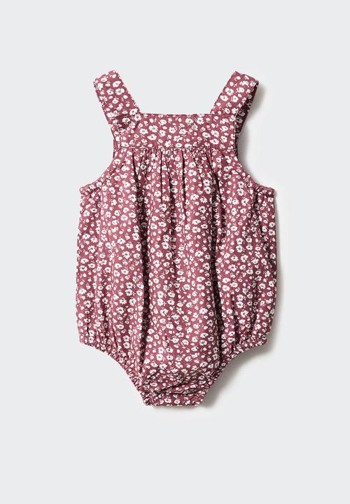 MANGO - Romper suit windsor - bordeaux