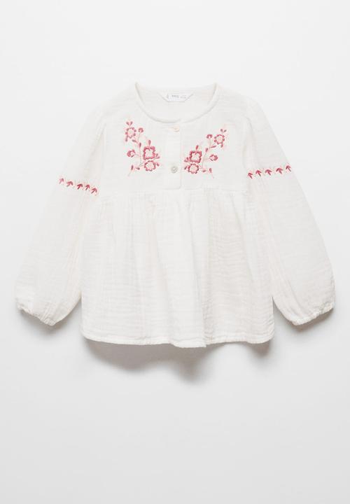 MANGO - Blouse texas - white