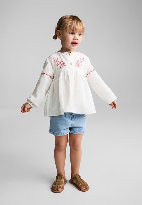 MANGO - Blouse texas - white