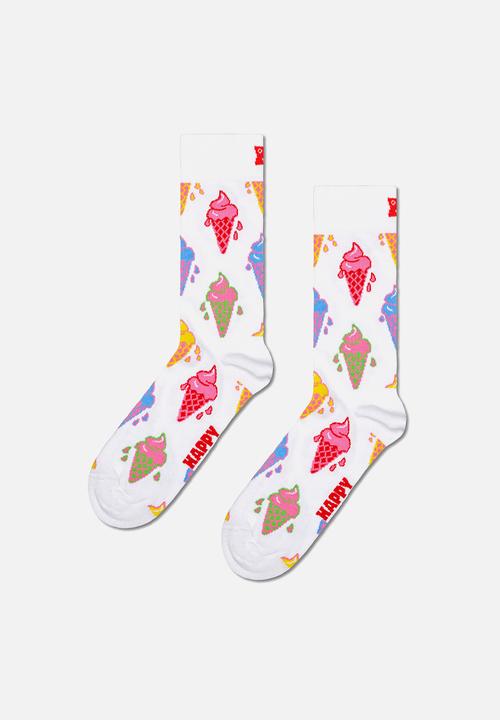 Happy Socks - 4-Pack Food And Truck Socks Gift Set - White