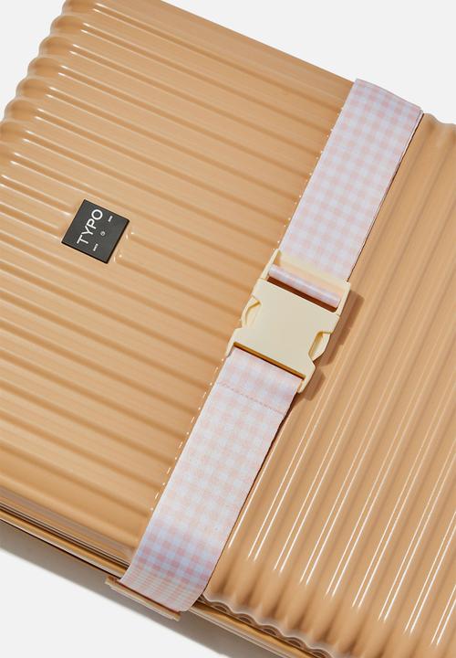 Typo - Luggage Strap - Gingham/Ballet Blush