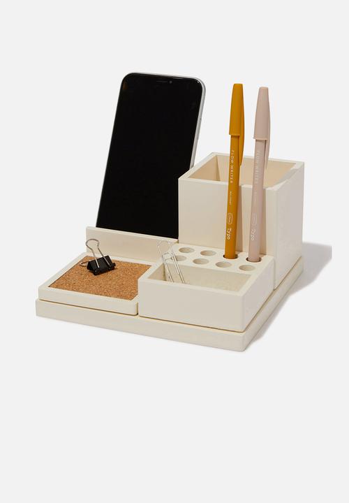 Typo - Modular Desk Station - Ecru