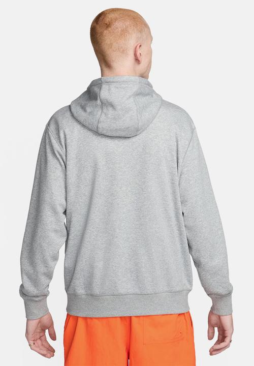 Nike - Club Fleece Varsity ft pullover hoodie - dk grey heather/lt smoke grey