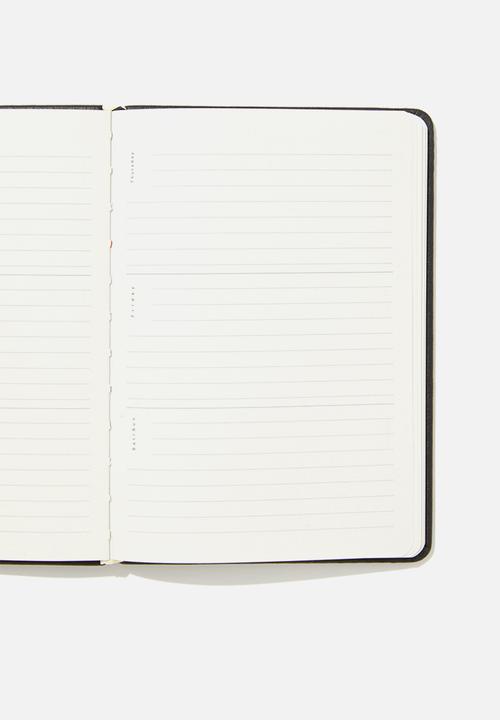Typo - A5 Undated Weekly Buffalo Diary - Black