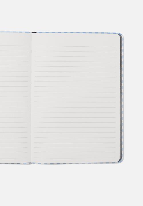 Typo - A5 Buffalo Journal - Coastal Blue Gingham