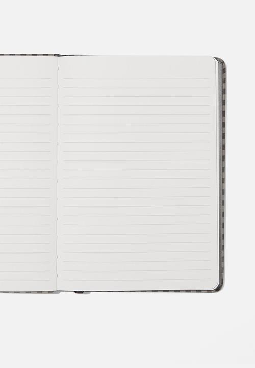 Typo - A5 Buffalo Journal - Mushroom Gingham Small