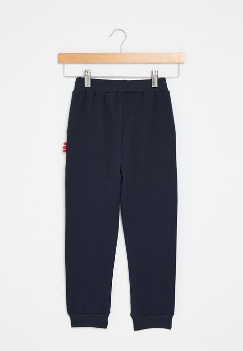Pop Candy - Printed cuff joggers - navy