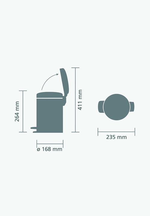 Brabantia - Newlcon pedal bin - soft beige