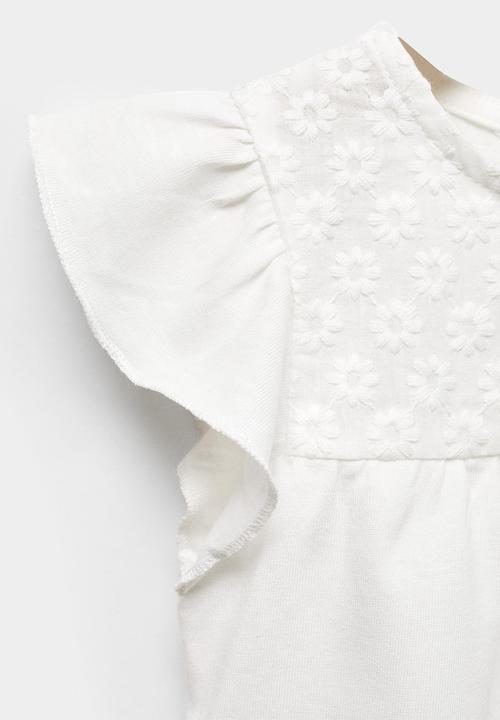 MANGO - T-shirt martha - offwhite