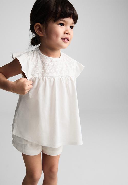 MANGO - T-shirt martha - offwhite