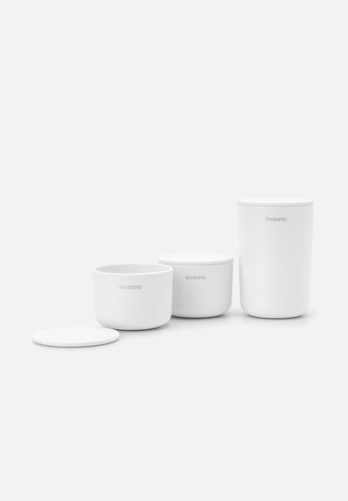 Brabantia - Storage pots set of 3 - white